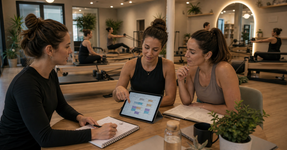 Studio de pilates multi-coachs : organiser planning, remplacements et qualité